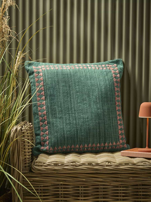 Cosma Weave Embroidered Outdoor Cushion