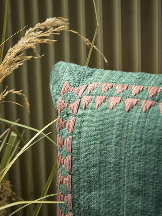 Cosma Weave Embroidered Outdoor Cushion