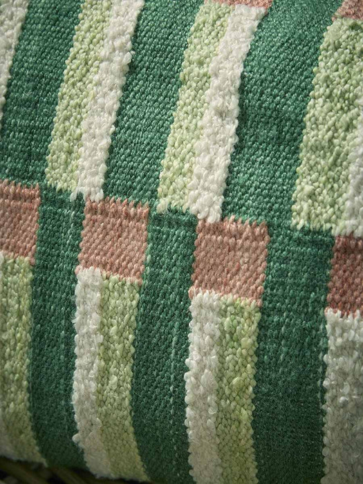 Aurora Grid Embroidered Outdoor Cushion