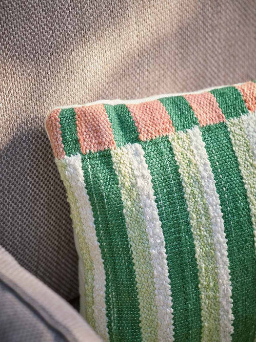 Aurora Grid Embroidered Outdoor Cushion