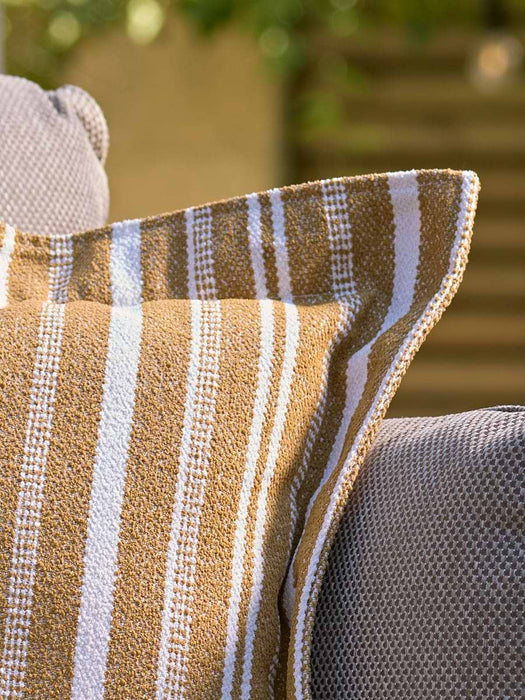 Indoor Outdoor Pillow Edge Cushion - Ochre
