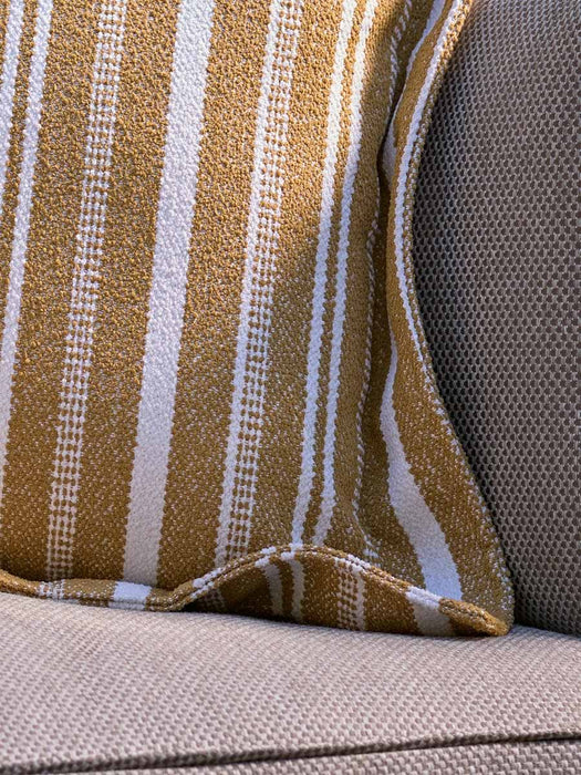 Indoor Outdoor Pillow Edge Cushion - Ochre