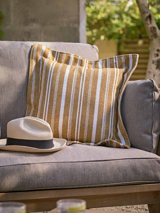 Indoor Outdoor Pillow Edge Cushion - Ochre