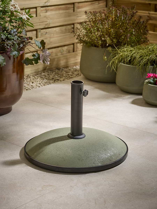 Green Concrete 25kg Parasol Base