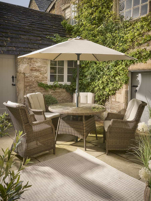 Ashcombe 4 Seater Parasol Dining Set
