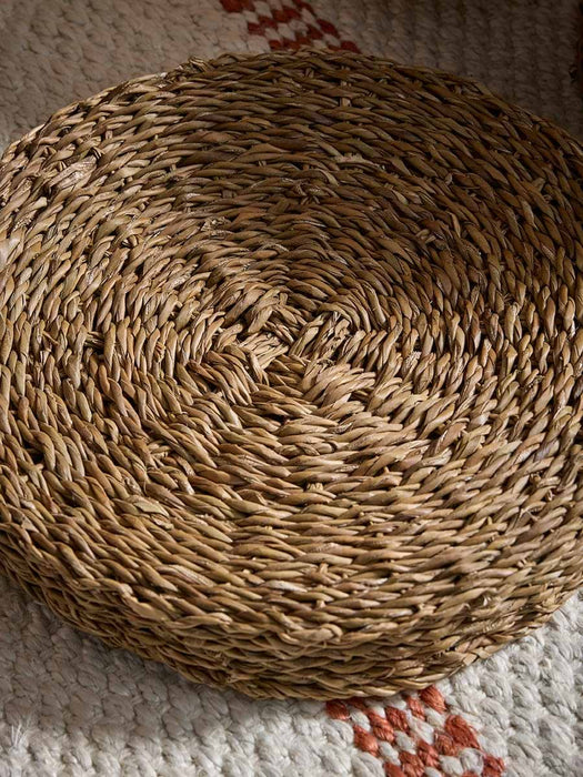 Three Lidded Seagrass Storage Baskets