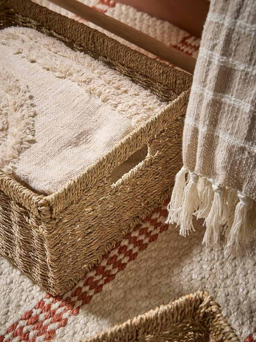 Three Nesting Seagrass Storage Trays
