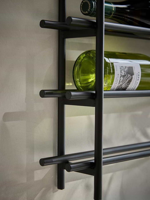 Industrial Wall Mounted Wine Rack - Small