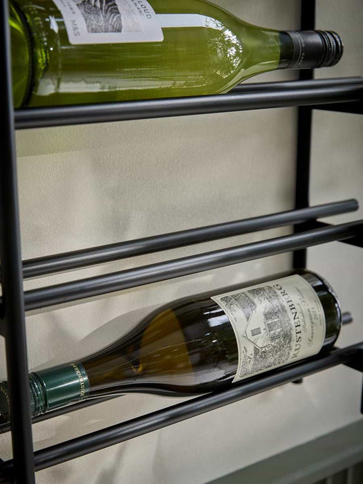 Industrial Wall Mounted Wine Rack - Small