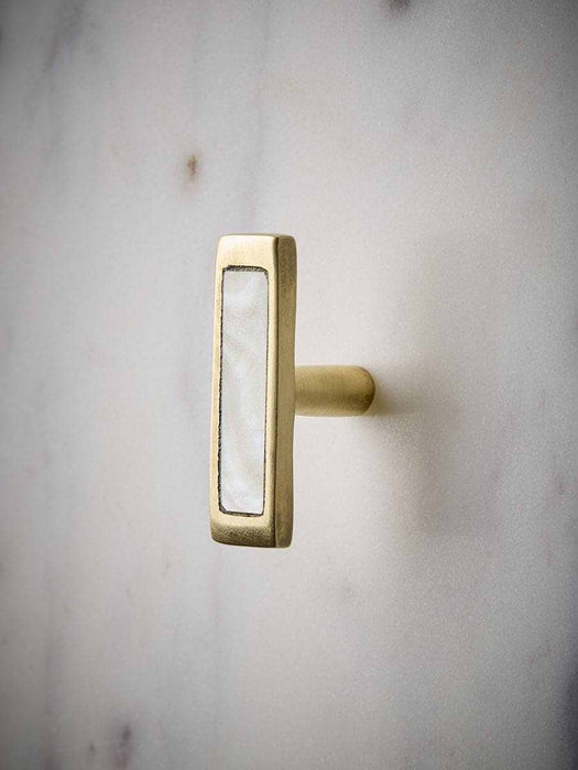 Brass & Mother Of Pearl Knob