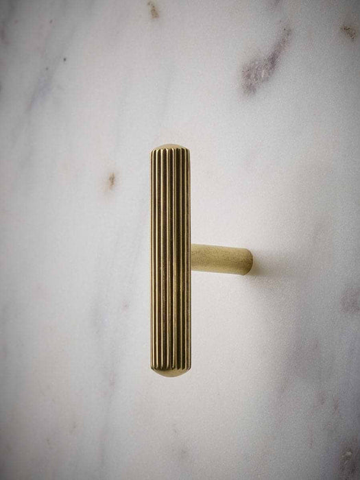 Fluted Brass Knob