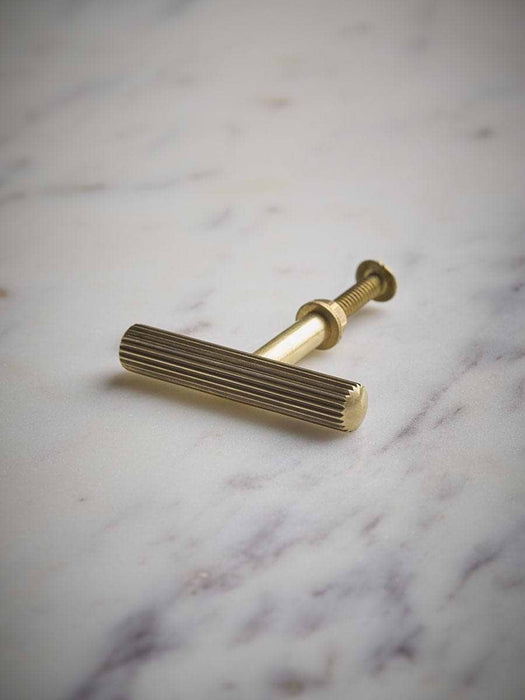 Fluted Brass Knob