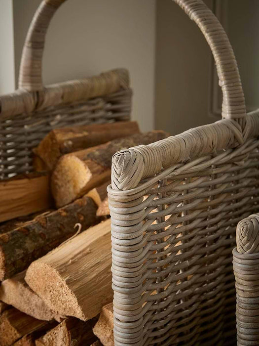 Two Log Holder Baskets