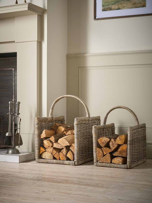 Two Log Holder Baskets