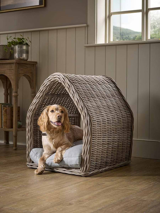 Round Rattan Pet House - Small