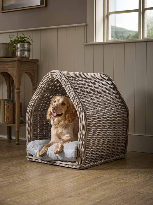 Round Rattan Pet House - Small