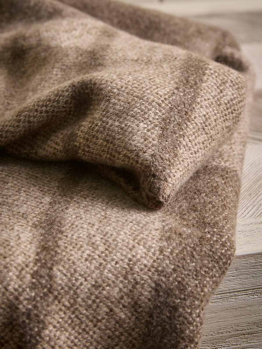 Heritage Chequered Throw - Brown