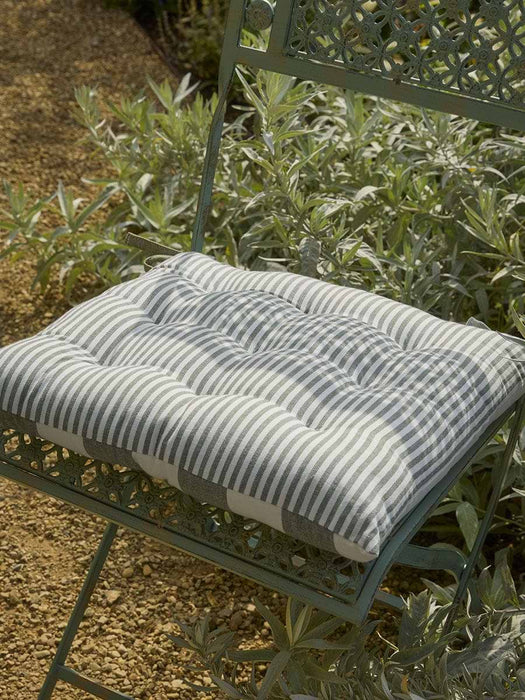 Wide Stripe Indoor/Outdoor Seat Pad - Olive