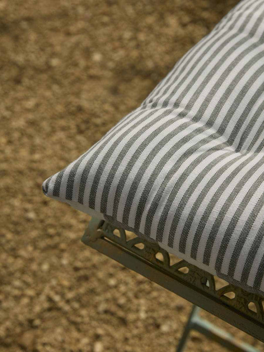 Wide Stripe Indoor/Outdoor Seat Pad - Olive
