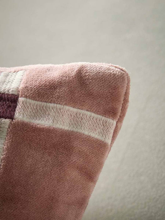 Lola Velvet Cushion - Vintage Rose