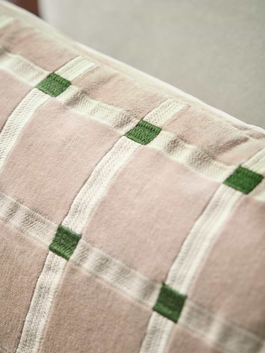 Lola Velvet Cushion - Taupe