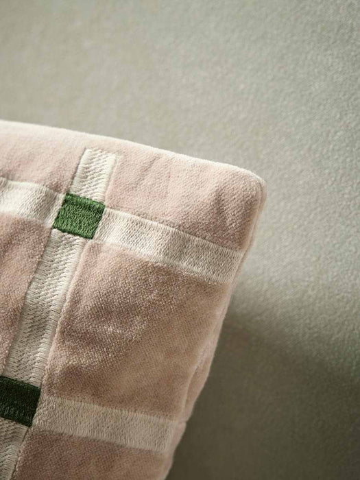 Lola Velvet Cushion - Taupe