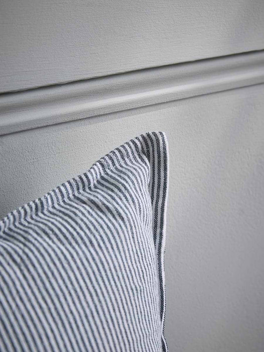 French Blue Striped Cushion