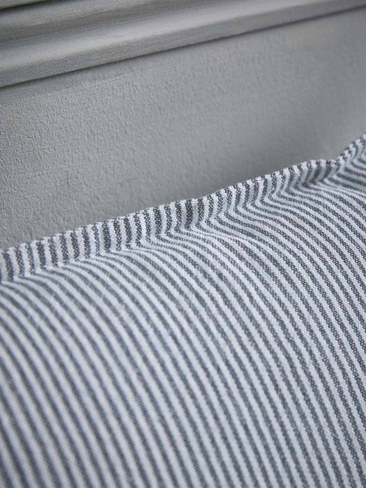 French Blue Striped Cushion