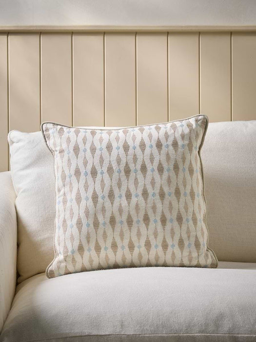 Embroidered Ikat Cushion
