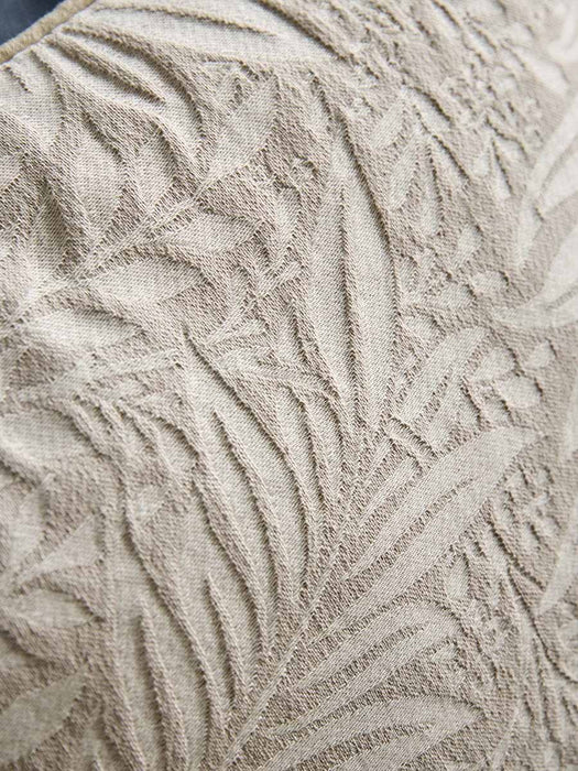 Jacquard Oak Leaf Cushion
