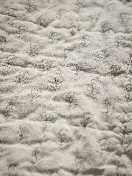 Ruffle Quilted Velvet Bedspread - Vintage Rose