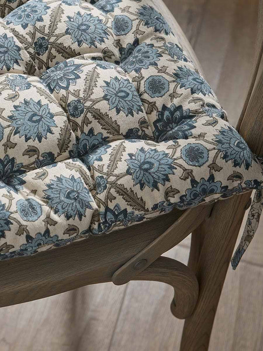 Floral Block Printed Seat Pad