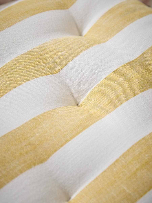 Cotton Seat Pad - Ochre Stripe