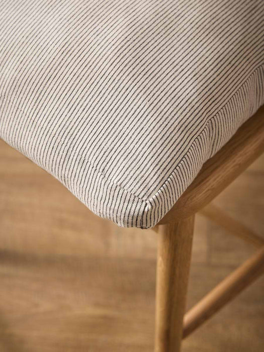 Boxy Seat Pad Cover - Natural Stripe