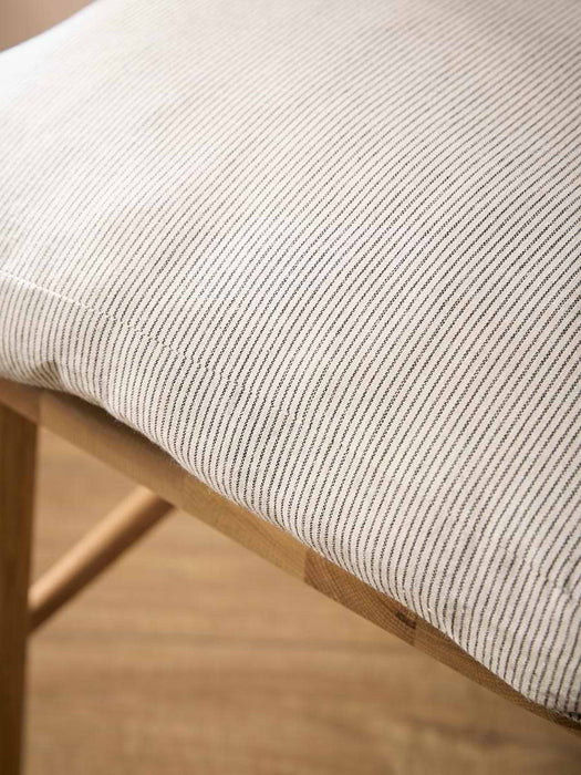 Boxy Seat Pad Cover - Natural Stripe