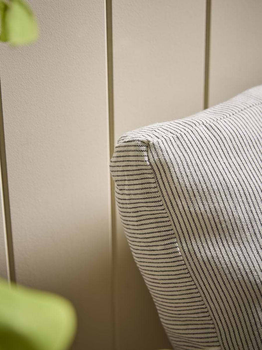 Boxy Seat Pad Cover - Natural Stripe