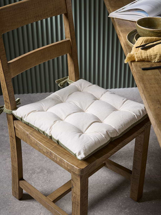 Plush Velvet Seat Pad - Laurel Green