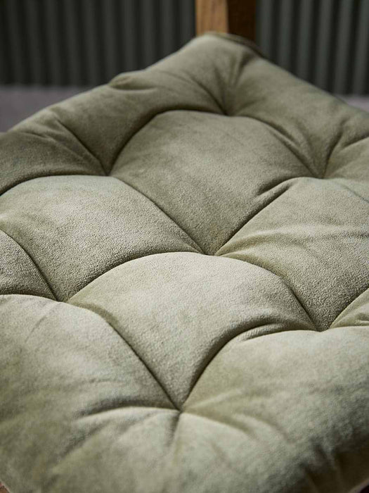 Plush Velvet Seat Pad - Laurel Green