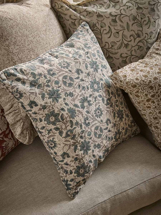 Isha Hand Block Printed Cushion Cover