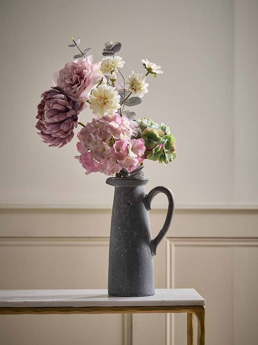Mela Aged Stone Effect Pitcher Vase