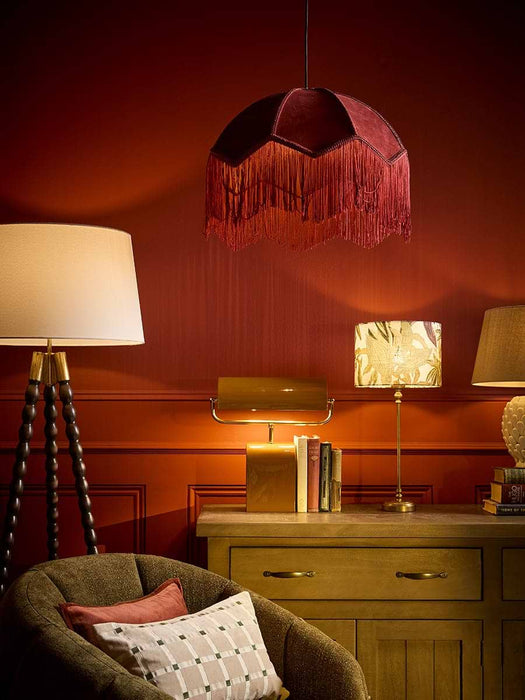 Velvet Fringe Pendant