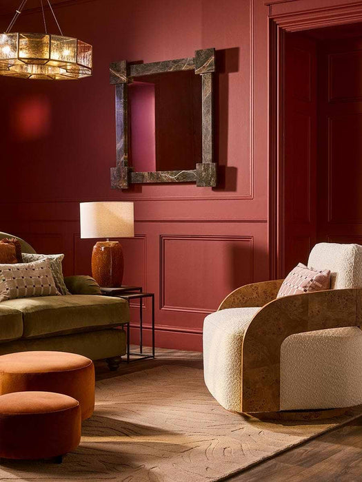 Glazed Burnt Orange Table Lamp