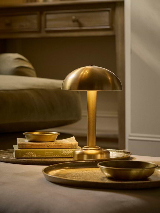Deco Brass Rechargeable Table Lamp