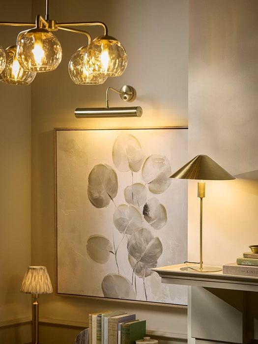 Curved Brass Picture Light