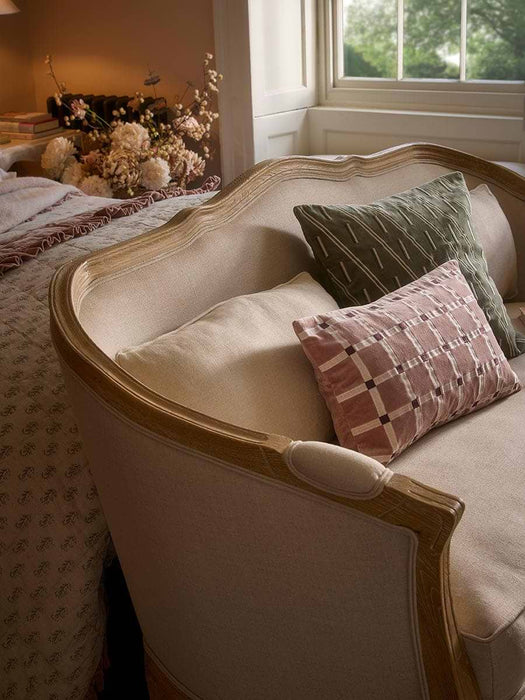 Lola Velvet Cushion - Vintage Rose