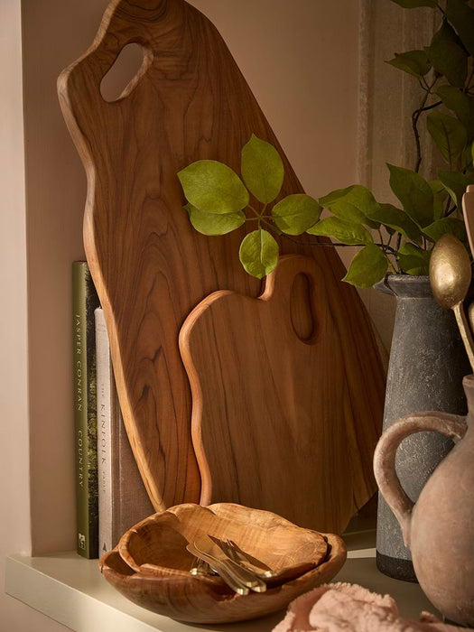 Three Teak Bowls