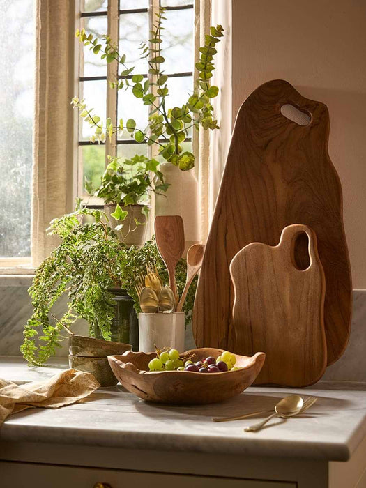 Three Teak Bowls