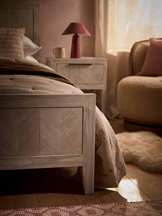 Tova Limewashed Bedside Table