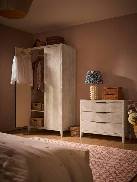 Tova Limewashed Wardrobe
