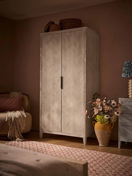 Tova Limewashed Wardrobe